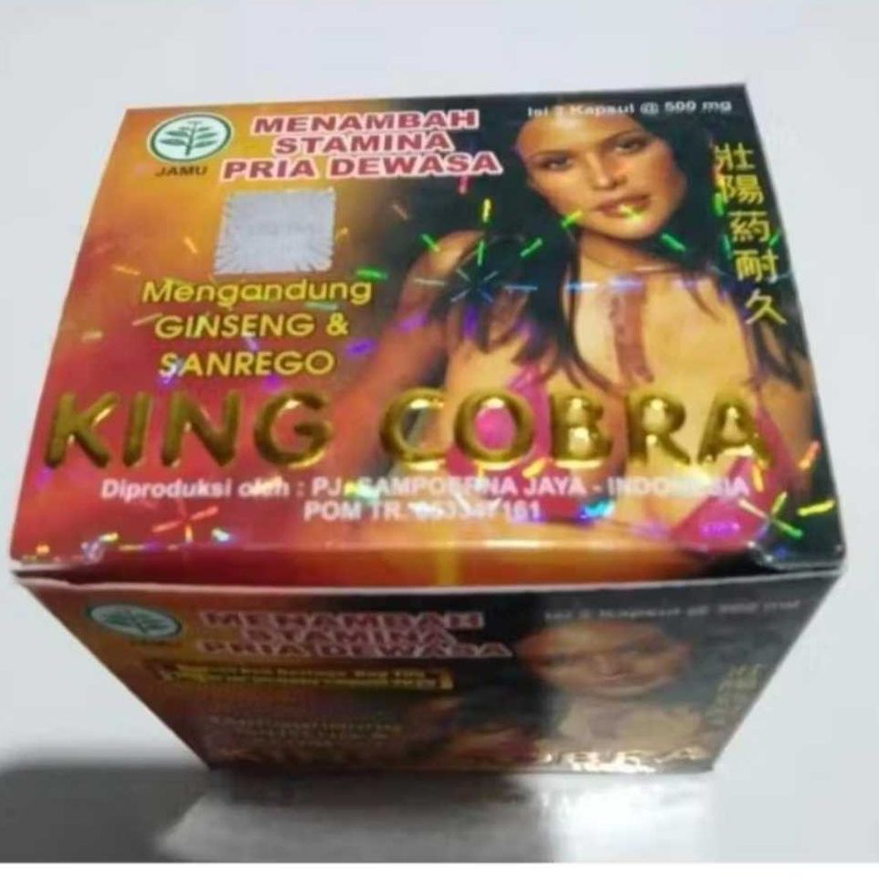 Kapsul King Cobra Obat Kuat Pria Dewasa - Meningkatkan Gairah dan Stamina