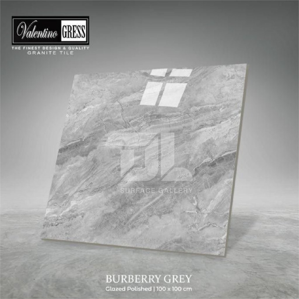 GRANITE VALENTINO GRESS BURBERRY GREY 100X100