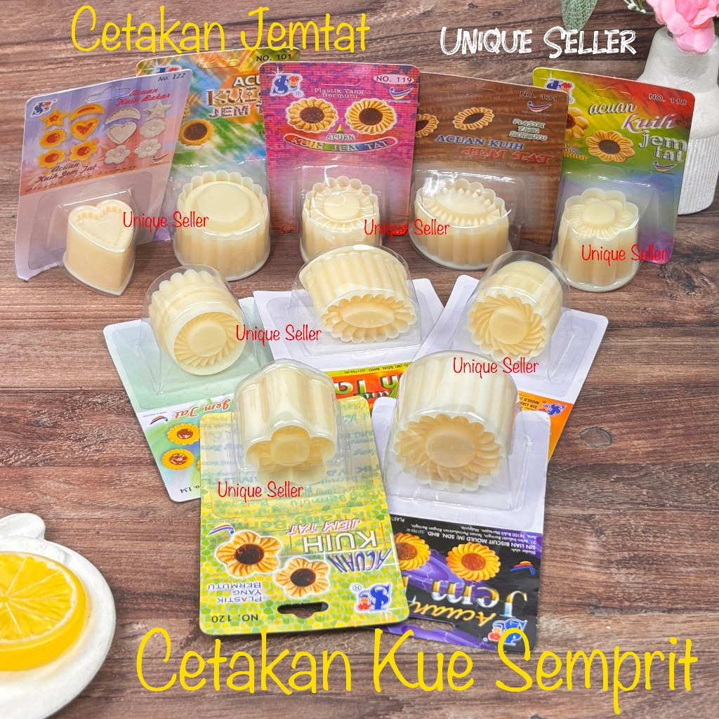 Cetakan Kue Kering Jem Tat Plastik Acuan 101 103 104 118 119 120 121 122 134 172 Sinlian Cetakan Kue