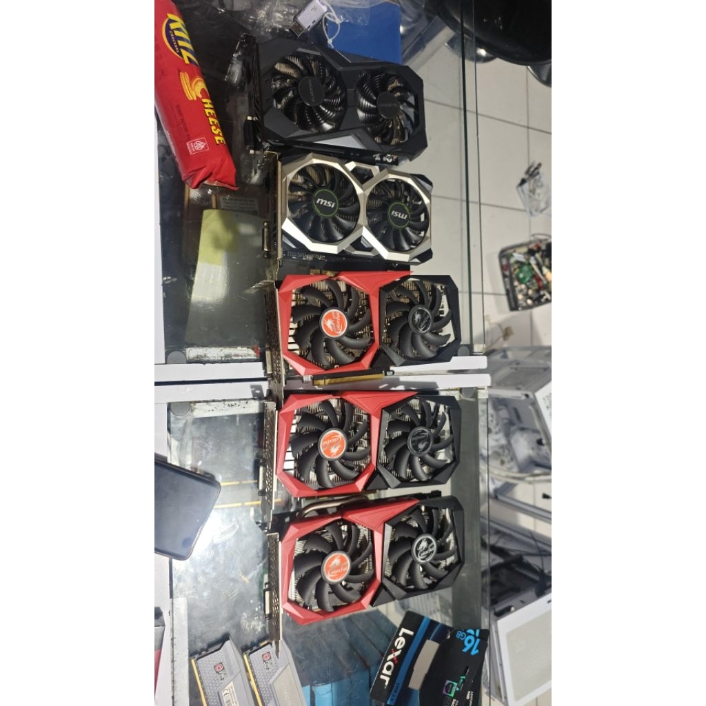 VGA GTX 1650,GTX 1660 SUPER COLORFUL,MSI & ASUS BEKAS