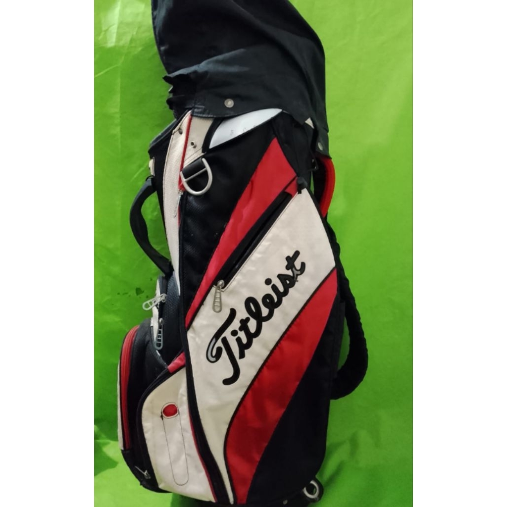Tas Stick Golf Bag Titleist USA Black Red White | Tas Stick Golf Bag Second Bekas Berkualitas