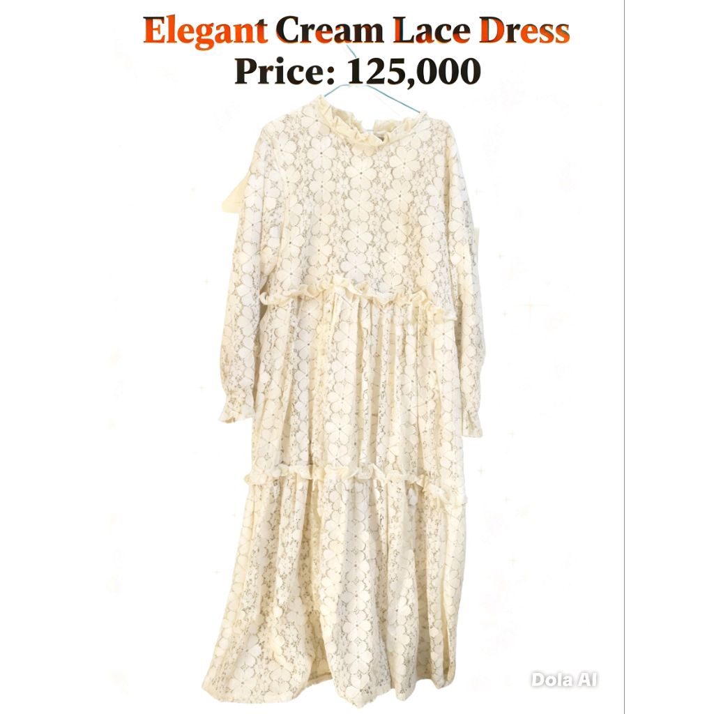 Gamis warna broken white