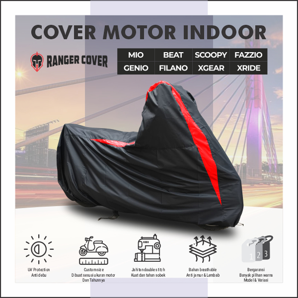 Cover motor, sarung motor, cover motor matic, cover motor bebek, cover motor sport, pelindung dari d