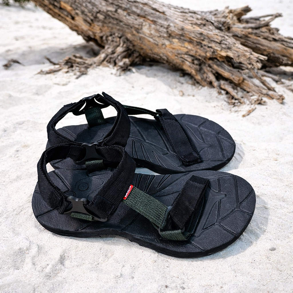 CUCI GUDANG PROMO BELI 1 GRATIS 1 SANDAL GUNUNG DEWASA PRIA WANITA UPPER POLYSTER WEBBING+UNIVERSAL