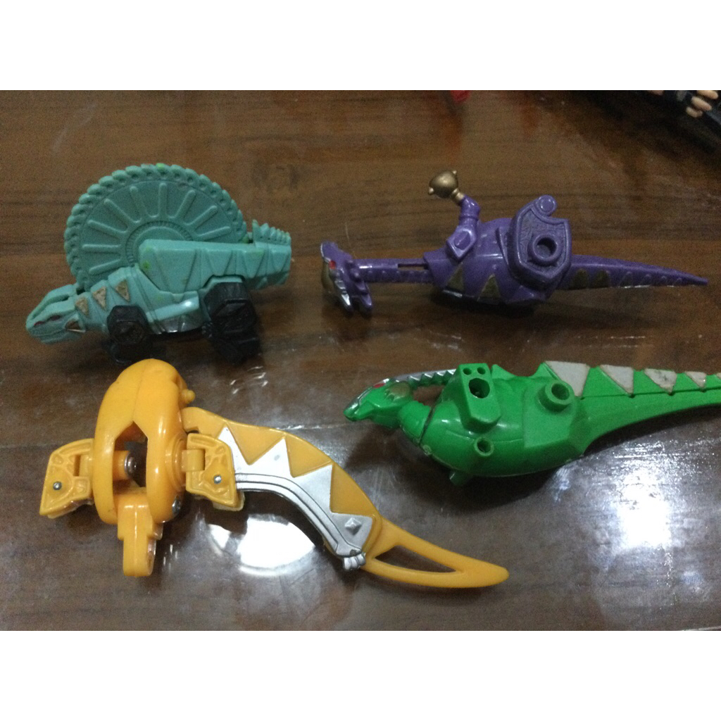 part zord dino thunder abaranger mini junk no brand kondisi sesuai foto
