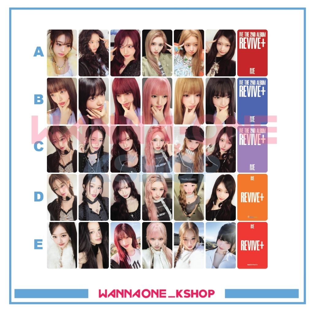 photocard IVE REVIVE album pob