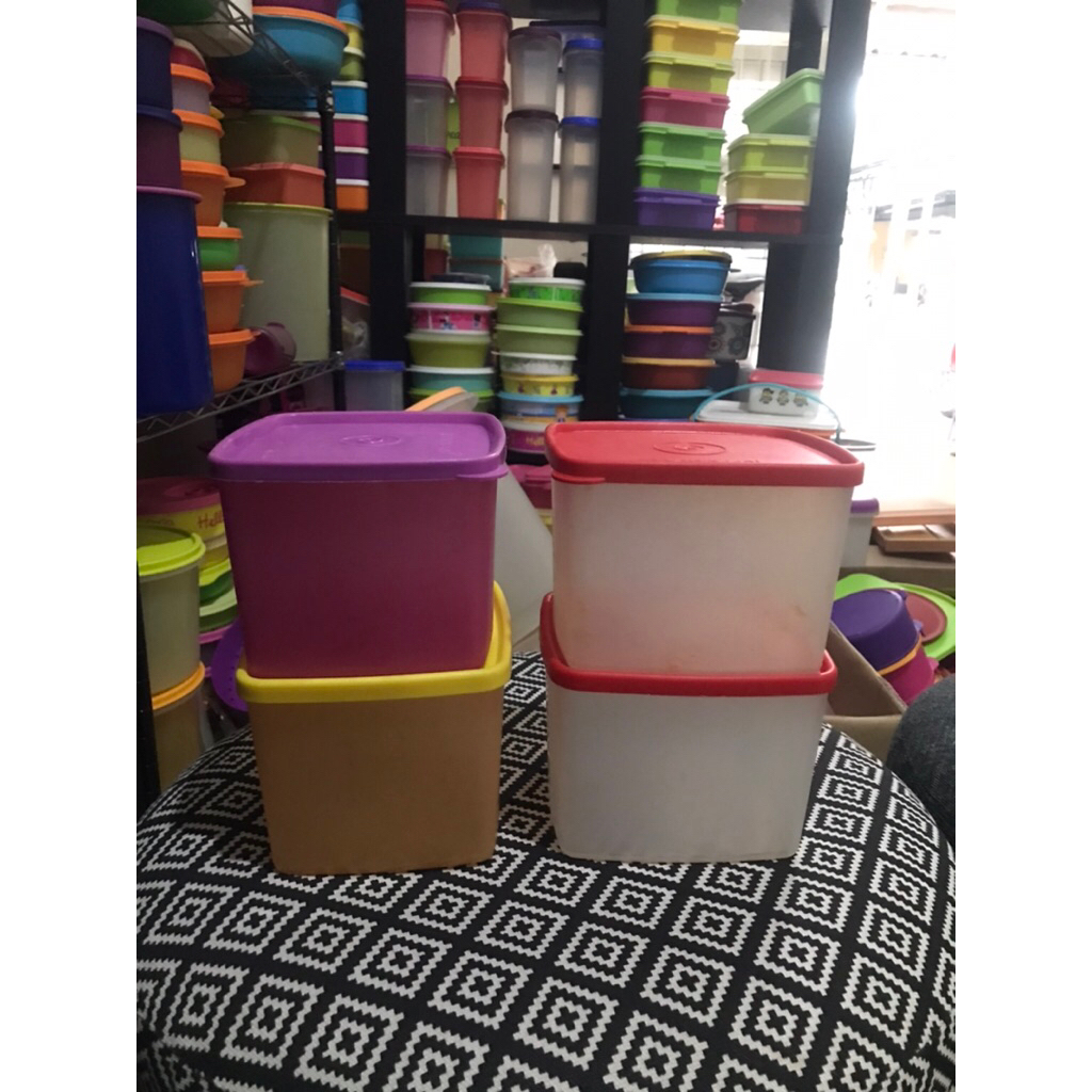 Toples Kecil Tupperware Tahan Laman Warna Warni