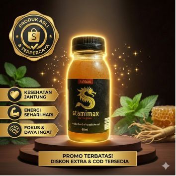 Stamimax Madu Herbal Tradisional 60ml - Booster Stamina & Vitalitas Pria Dewasa 100% Original