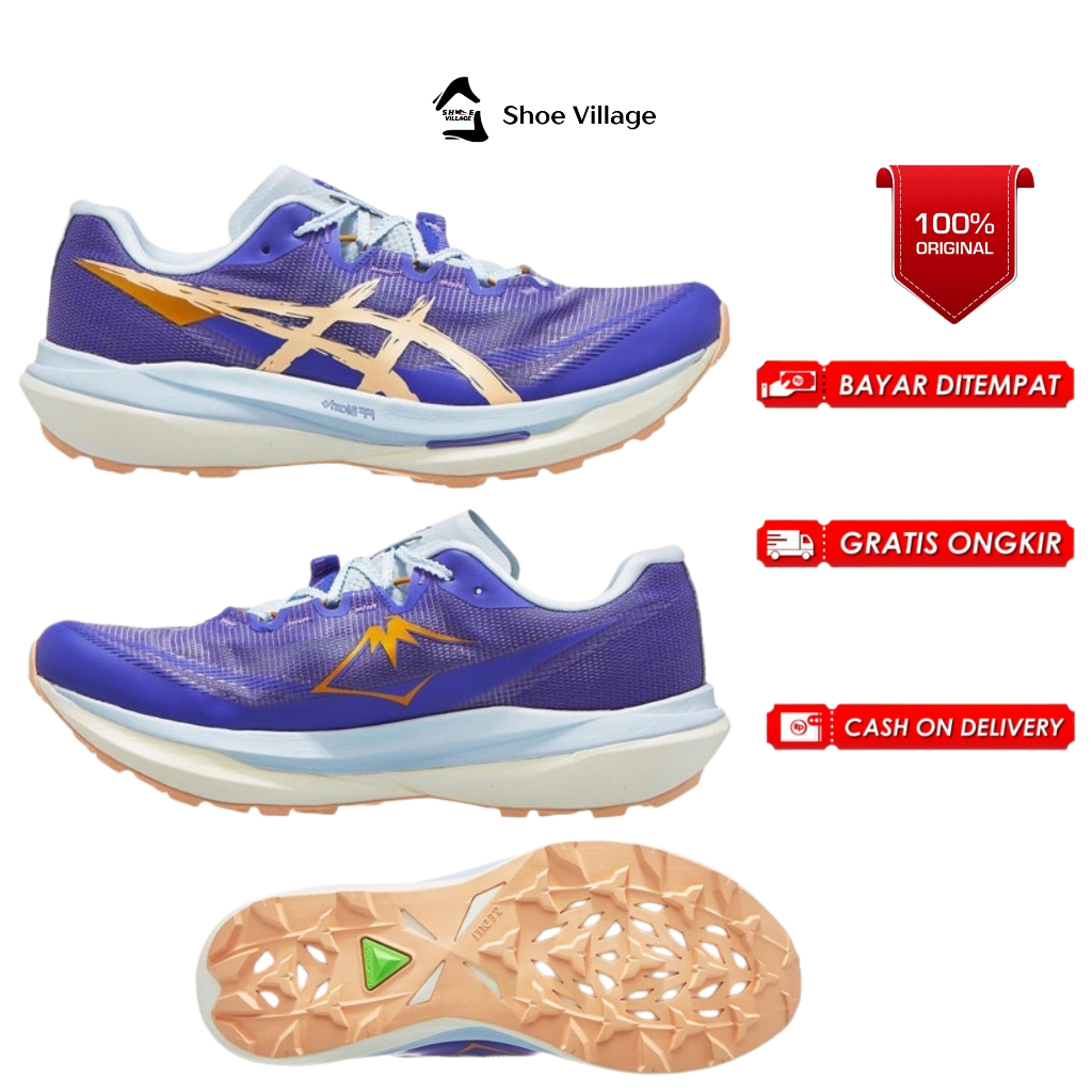 Sepatu Trail Running Asics Fujispeed 4 - Coblat Blue/Original Resmi