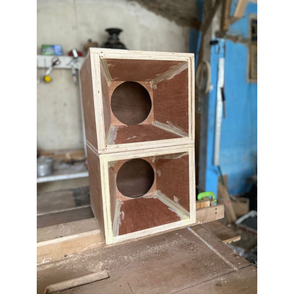 BOX Speaker 6 inch, Box Middle / box horn / box kruwel