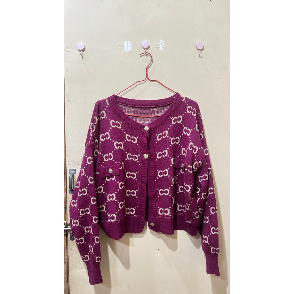 cardigan magenta