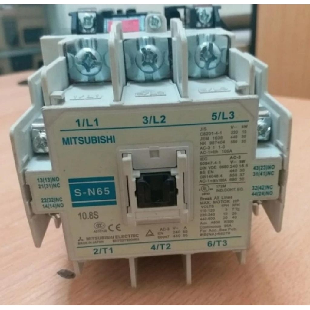 kontaktor mitsubishi tipe S-N65 100a 110V 220V