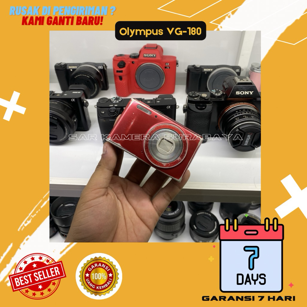 Kamera digital pocket camdig olympus VG-180