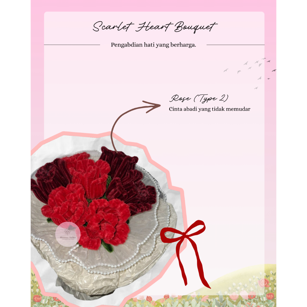 Bloomee Atelier - Scarlet Heart Bouquet