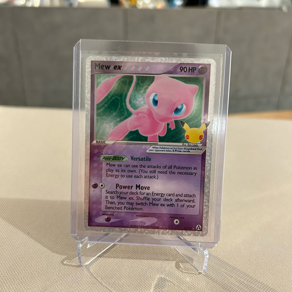 mew 25th anniversary ex english pokemon cards / kartu mew pokemon 25th