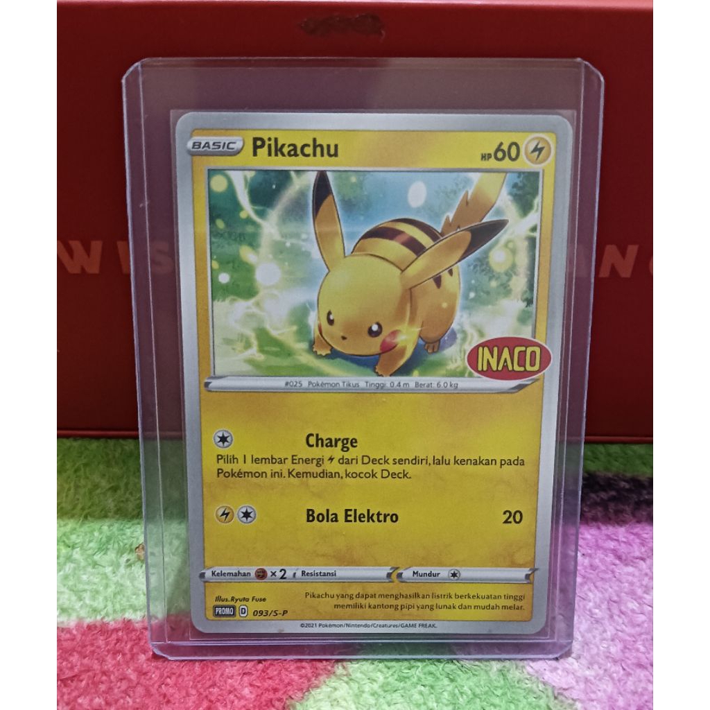 Pikachu Inaco Kartu Pokemon Inaco Pikachu