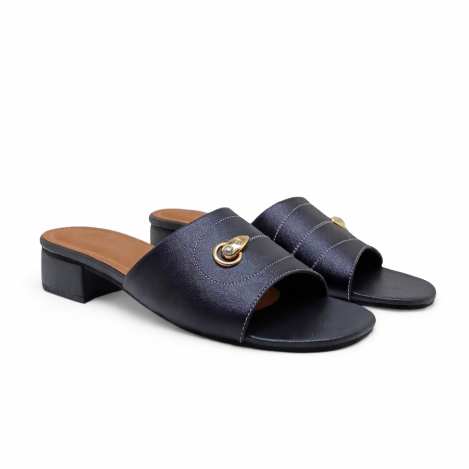 sandal wanita ukuran jumbo 41-45 / sandal pesta kondangan ibu ibu modis kekinian Hak tahu 3cm