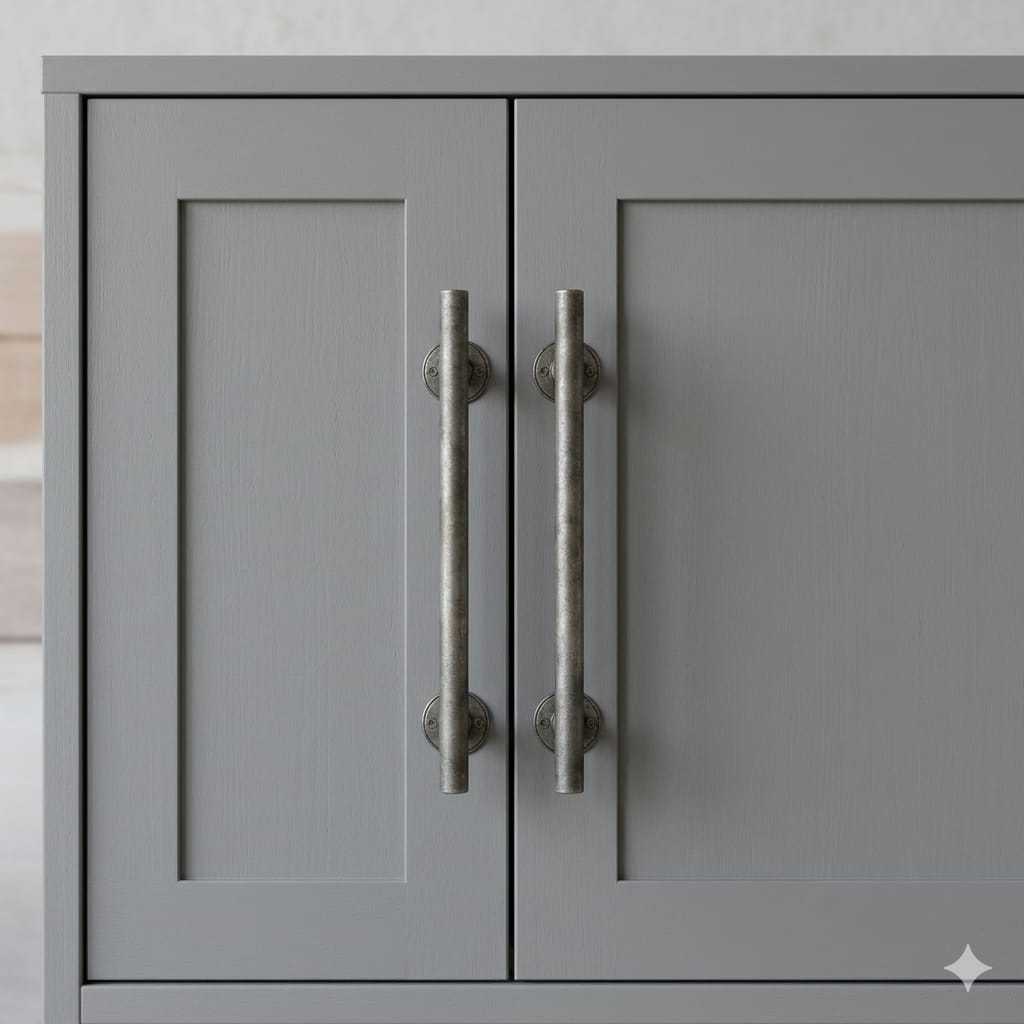 Handle Tarikan Pintu Lemari Minimalis Kuningan Antik Solid