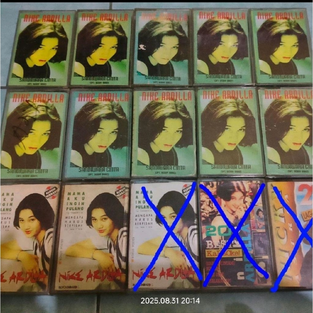 Kaset Nike Ardilla album Indonesia Slow Rock