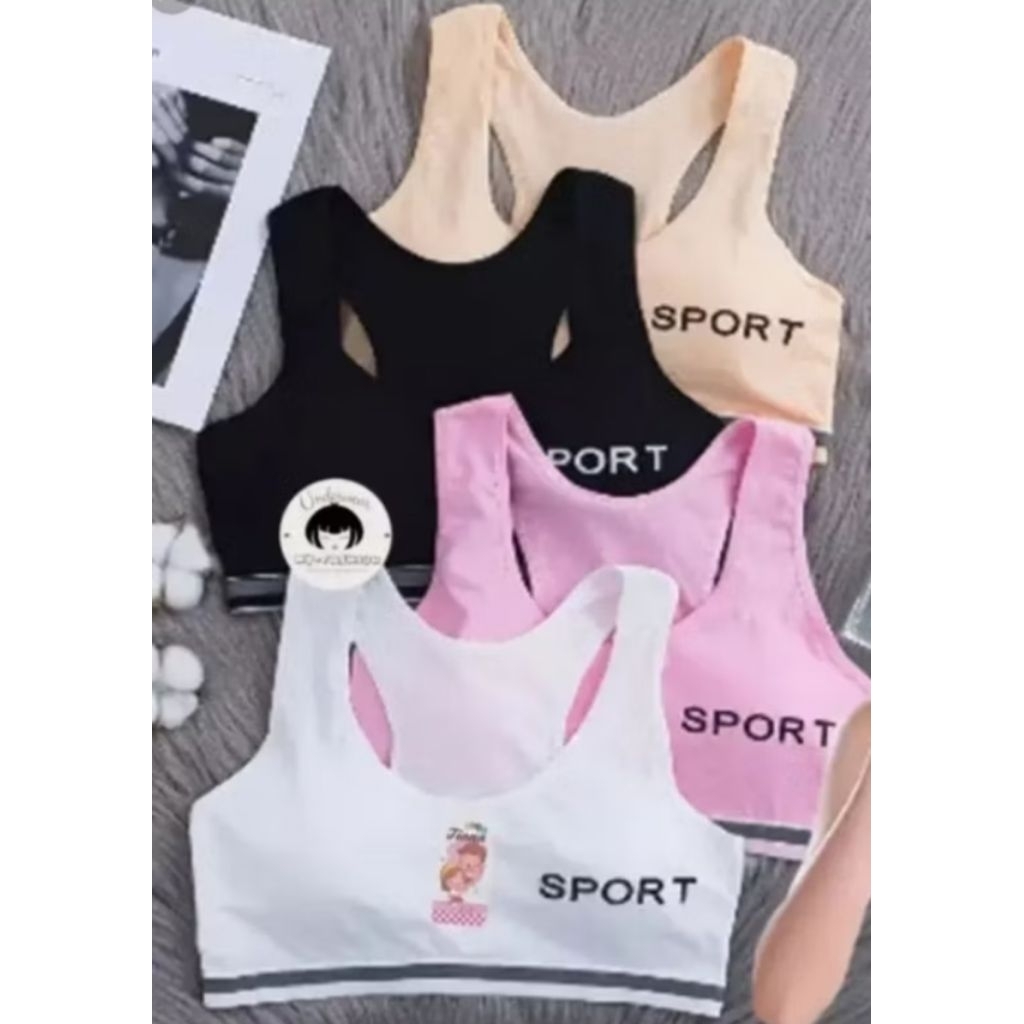 Miniset remaja katun model silang busa bisa lepas