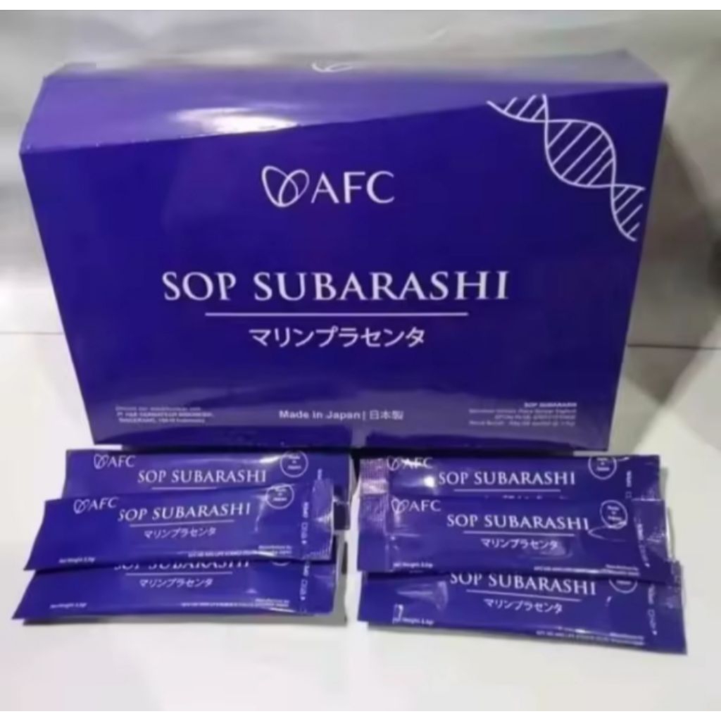 SOP SUBARASHI AFC Japan Asli 100% ORIGINAL Isi 28 Sachet (BPOM)