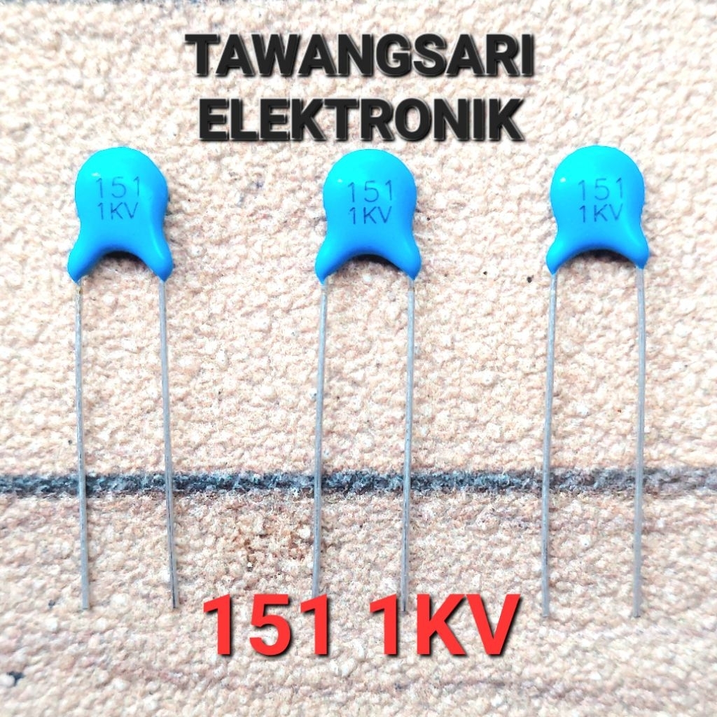 Kapasitor 151 1KV Keramik 150PF 1000V Capasitor