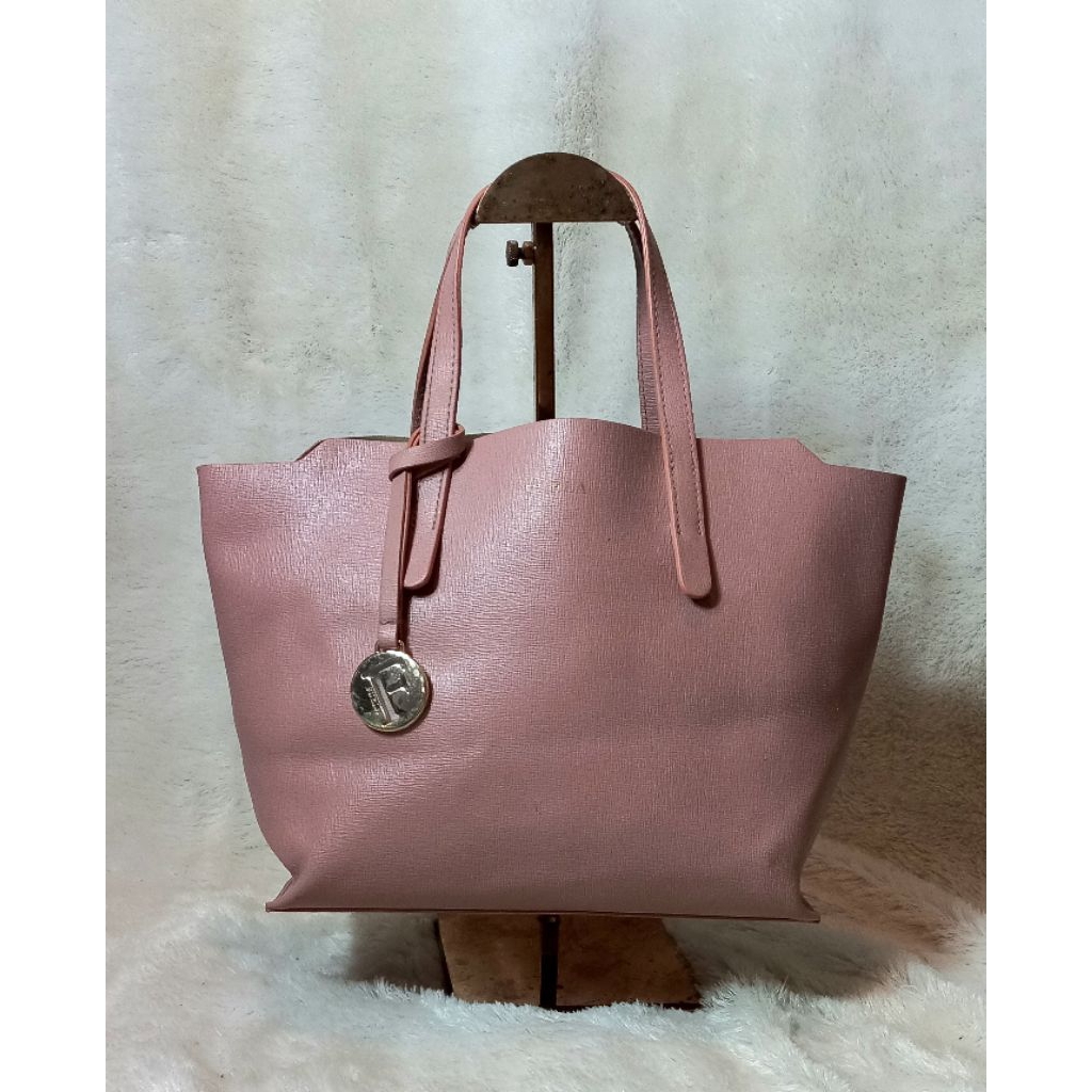 Original Second Preloved Furla* Furlong Candy Tote Bag Small