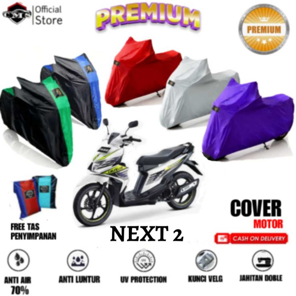 Cover Motor Suzuki NEX 2 Sarung Motor Tebal Anti Cakar Kucing, Waterproof, UV Protection