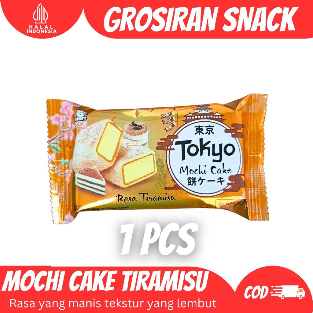 1 Pcs Tokyo Mochi Cake / Hampers Lebaran / Kue Mochi Hampers Lebaran