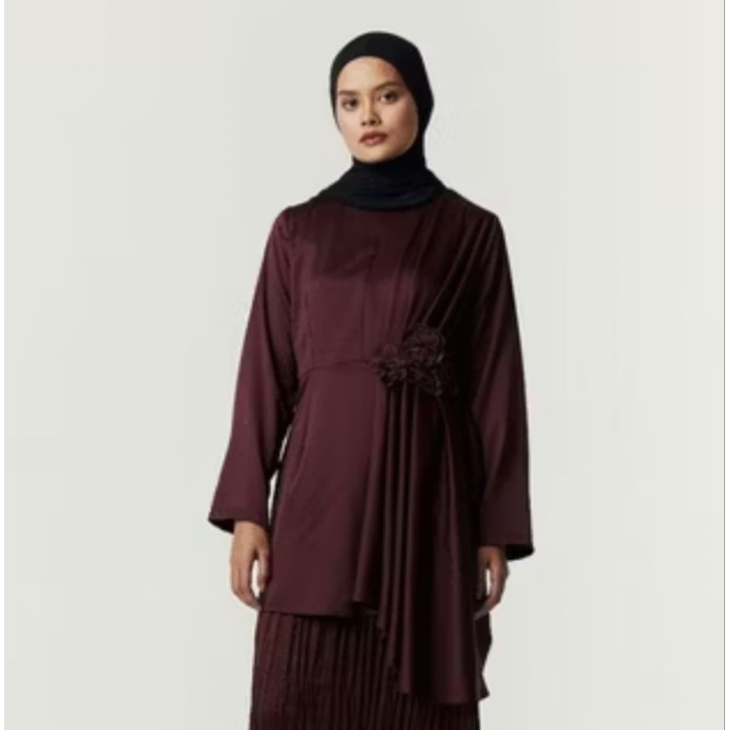 Sekar Candrani by Azka Label Size L/ Warna Deep Maroon