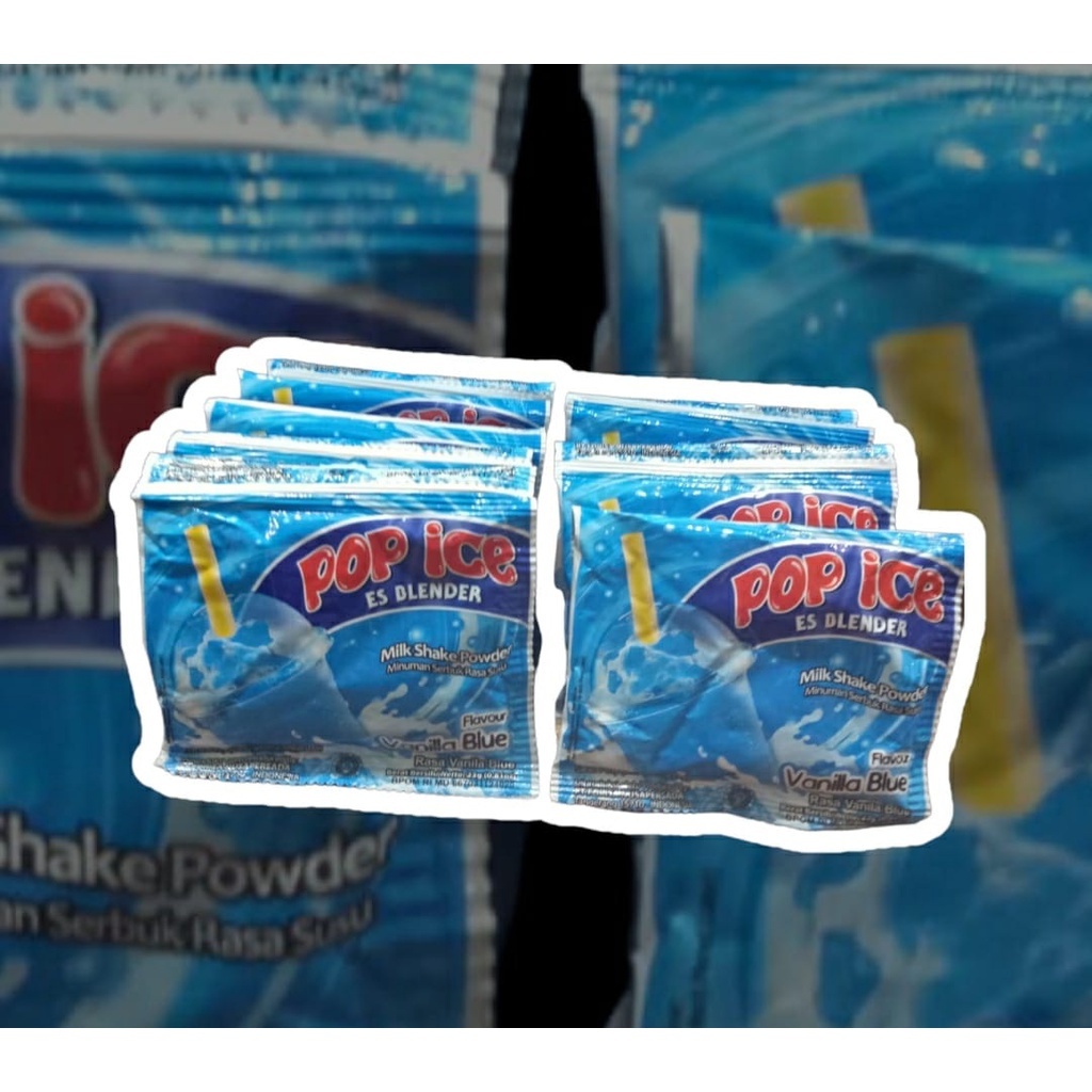 *AM* (10PCS/1RENTENG) MINUMAN POP ICE 25 GRAM TERLENGKAP SACHET ES BLENDER ECERAN ALL VARIAN ANEKA R