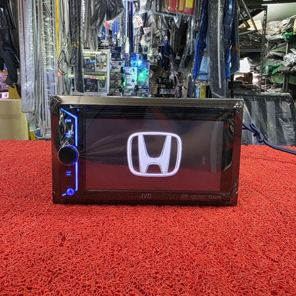 Head Unit JVC KW-V10H4 USB CD Aux Radio FM AM sudah dipasang Bluetooth ex Honda HRV