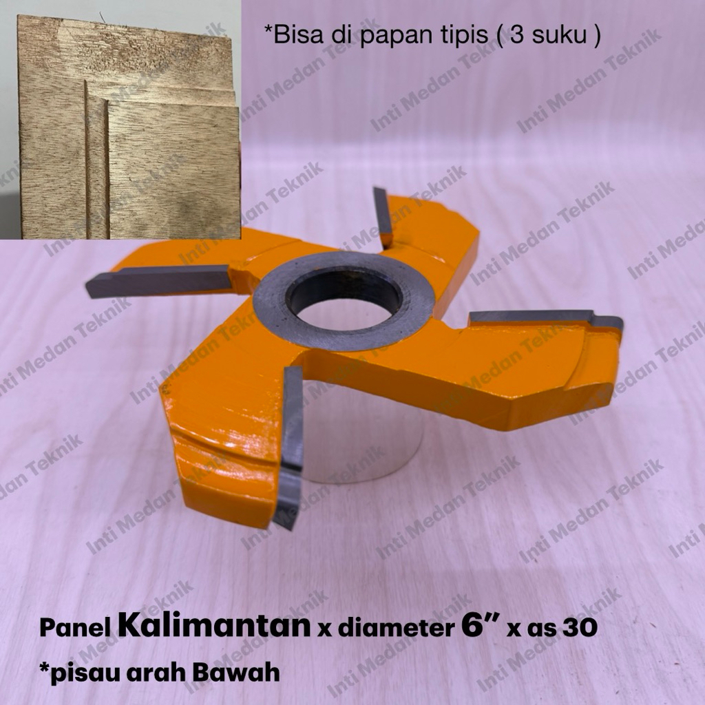 Mata Pisau Profil Panel Kalimantan 6” Router Spindle Panel Pintu Kayu