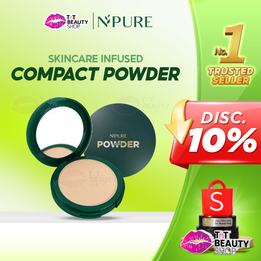NPURE Powder Acne Power COVER powder bedak cover N’pure N PURE npure COVER POWDER  | TnT Beauty Shop