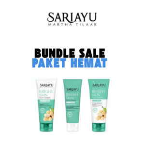 SARIAYU PAKET GLOWING BRIGHT SKIN PUTIH LANGSAT ( Facial foam, Moisturizer, Night ) 3 pc