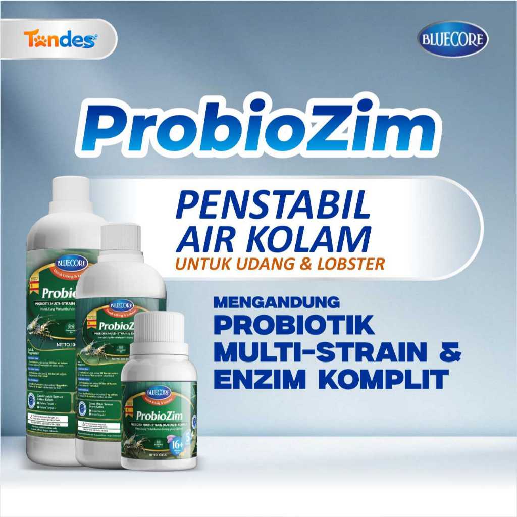 Bluecore Probiozim Probiotik Tambak Udang Vaname Dan Lobster Pengurai Amonia