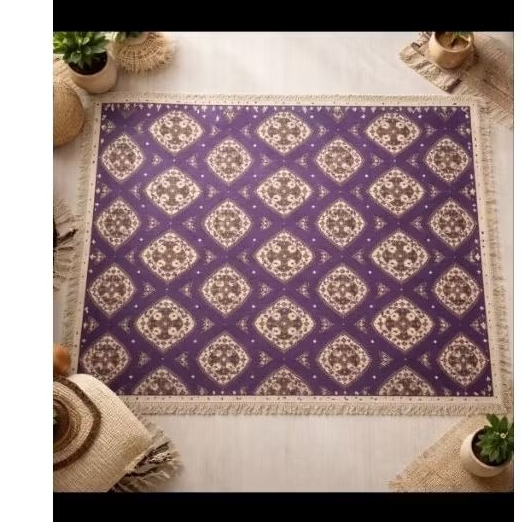 ambal sultan, ambal preloved, karpet lantai etnik motif ungu jugoall sultan . karpet india, karpet t