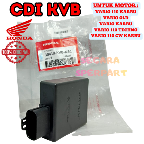 CDI KODE-KVB HONDA AHM VARIO110/VARIO 125 TECHNO/VARIO KARBU BERKUALITAS ASLI 100% ORIGINAL HONDA .