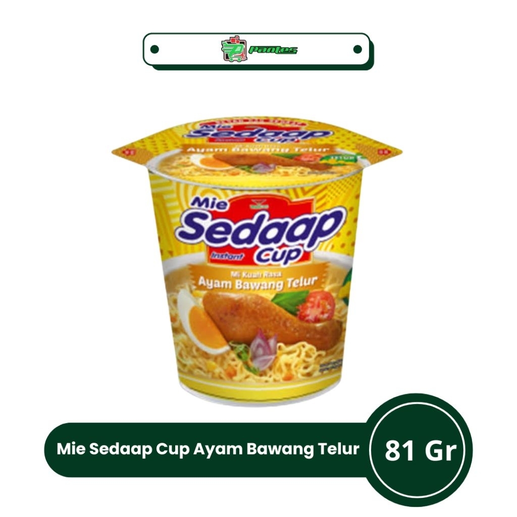 Sedaap Cup Ayam Bawang Telur 81 gr