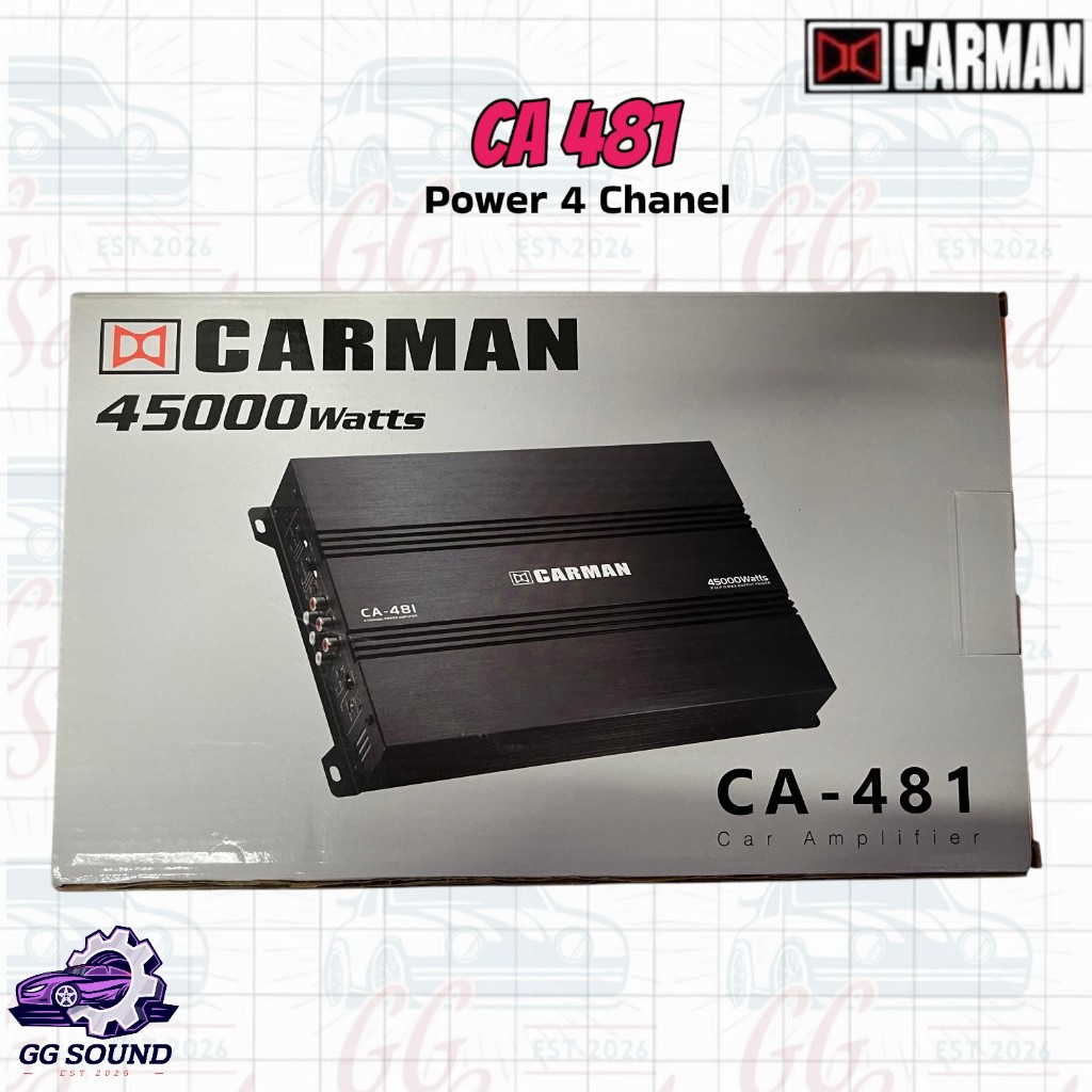 Power Mobil Carman Power Output CA 481 Mosfet Power Amplifier 4 Chanel