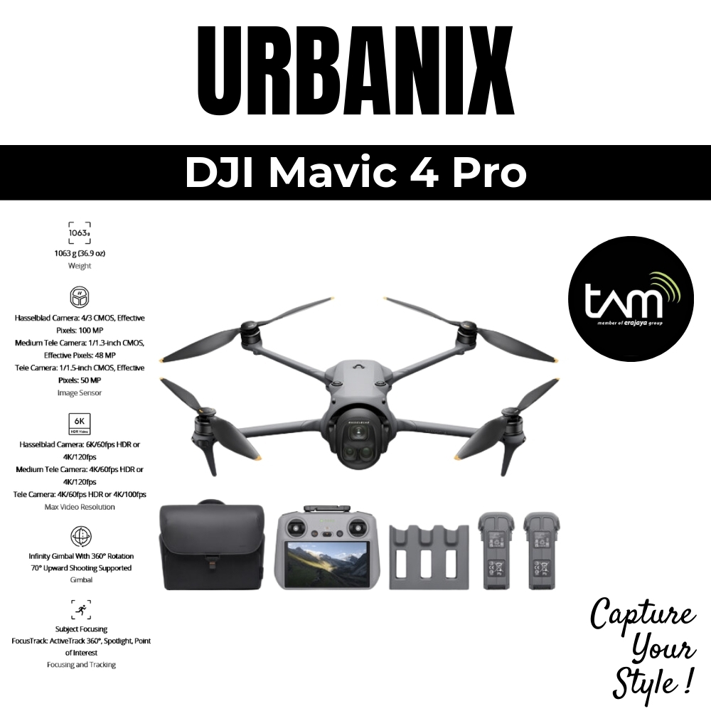 URBANIX - DJI Mavic 4 Pro Drone Basic / Fly More Combo / Creator Combo DJI Drone Camera