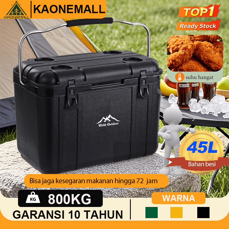 Cooler Box 40L Tetap Segar Penyimpanan  pendingin box es batu tahan lama Box Es Container Pendingin 