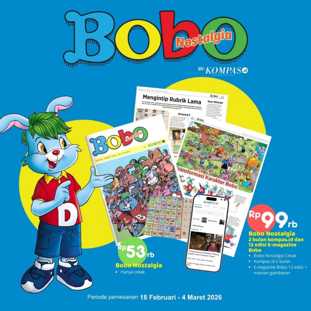 NEW Majalah Bobo Nostalgia by Kompas/ Majalah Bobo Kumpulan Dongeng Indah (Free Totebag)/ Majalah BO
