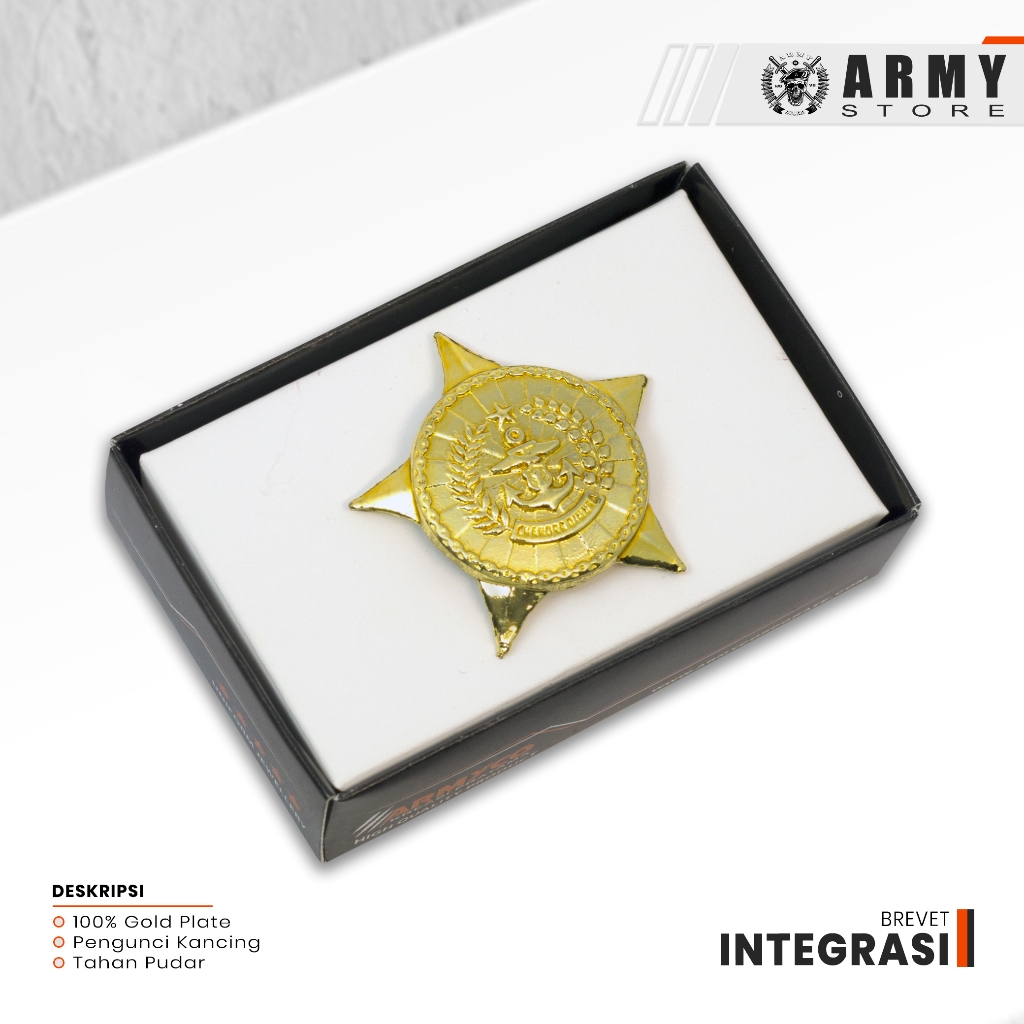 Brevet Pin Integrasi TNI AD / Pin Akademi TNI AD