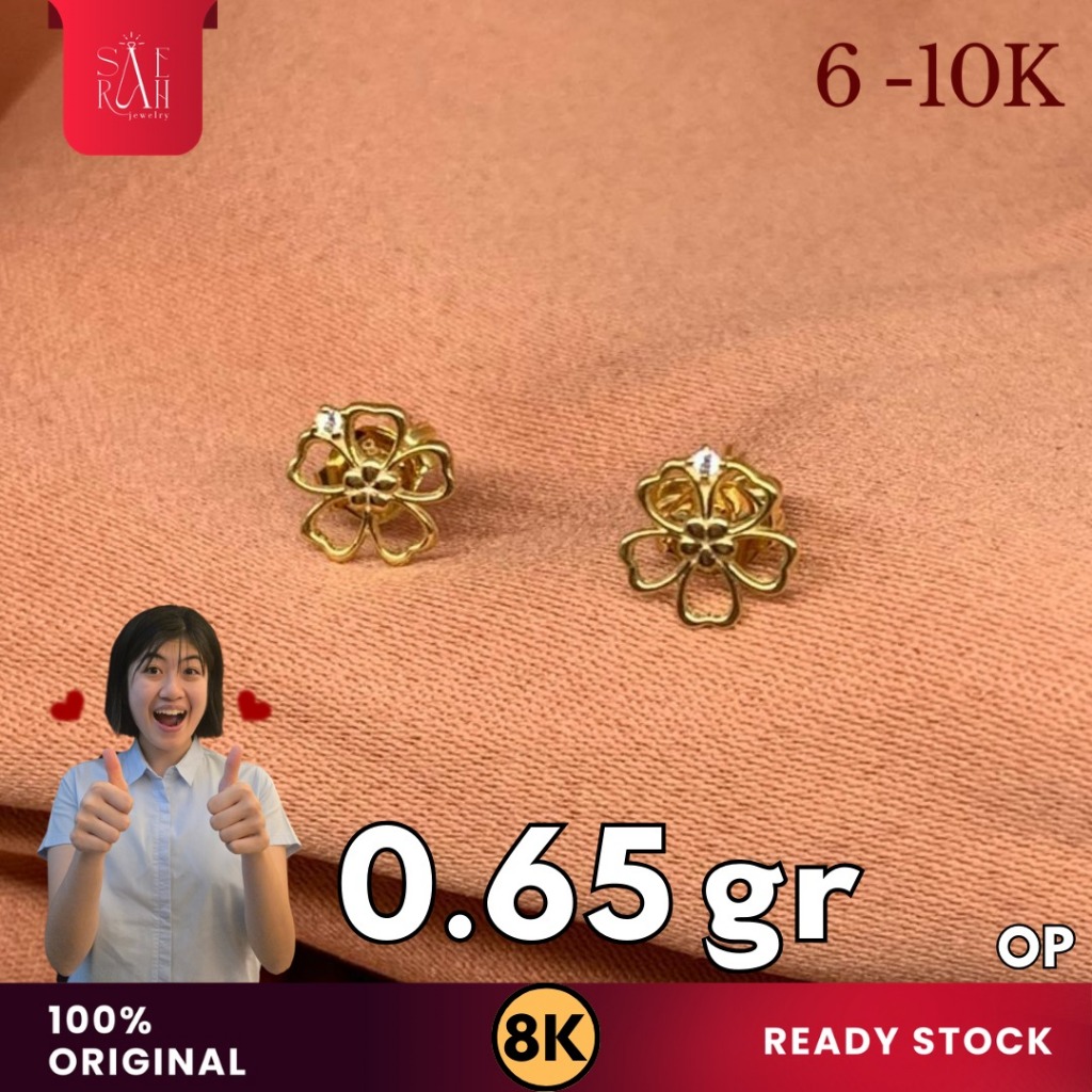 Tindik Emas 8K - Toko Emas Saerah - 0.65 Gram 262