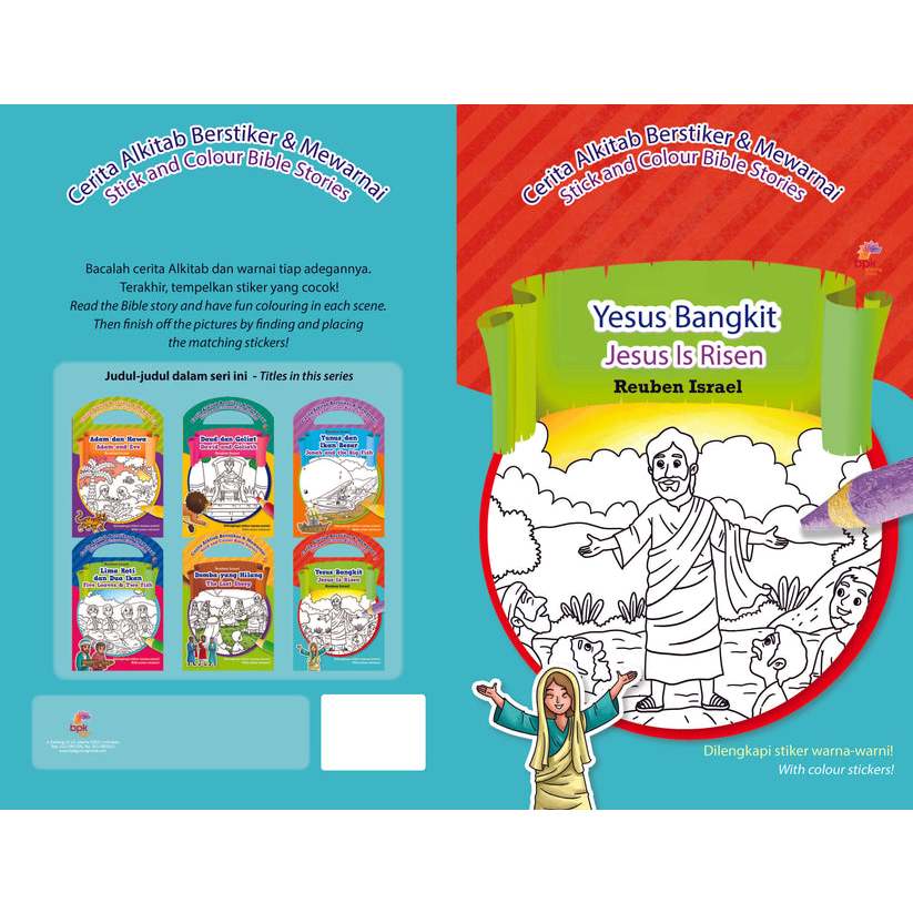 YESUS BANGKIT (Jesus is risen) dilengkapi dengan stiker