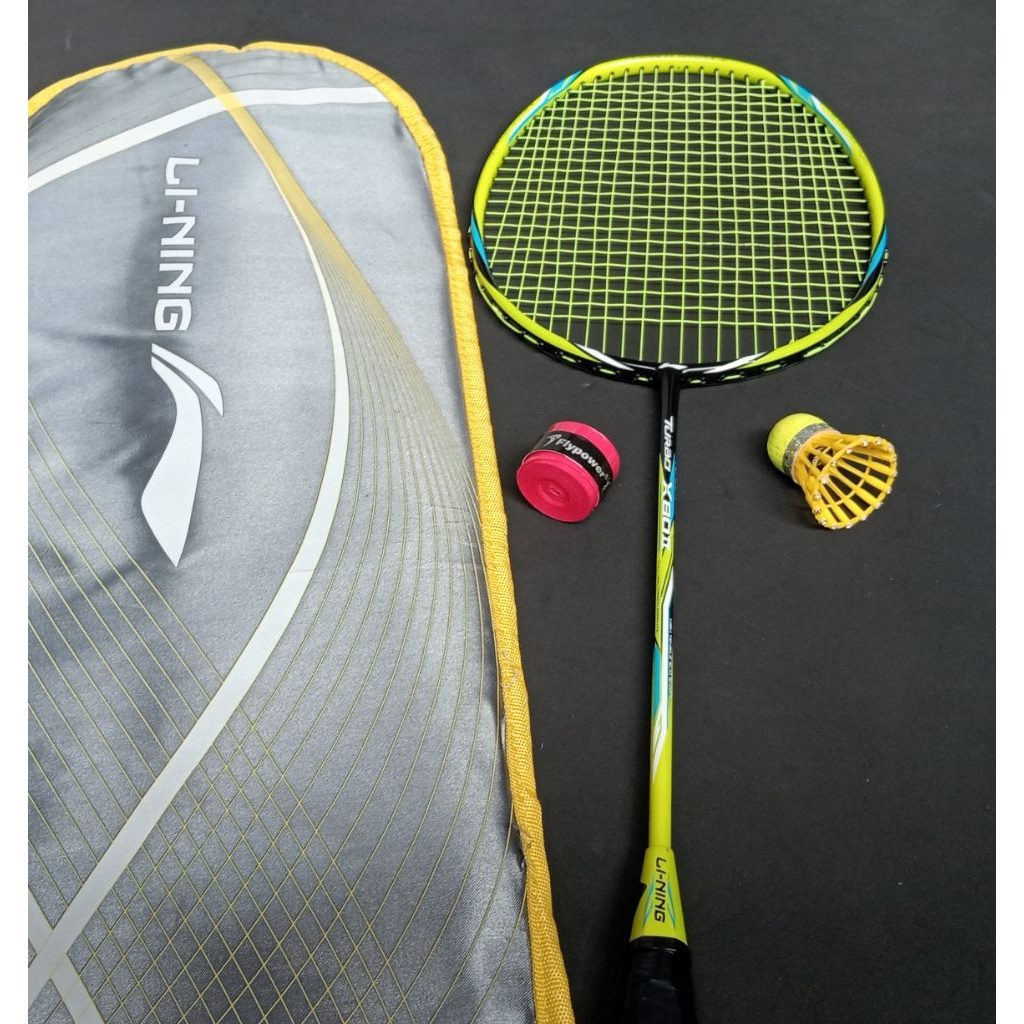 Raketbbadminton bulutangkis bekas second original lining turbo x80 II