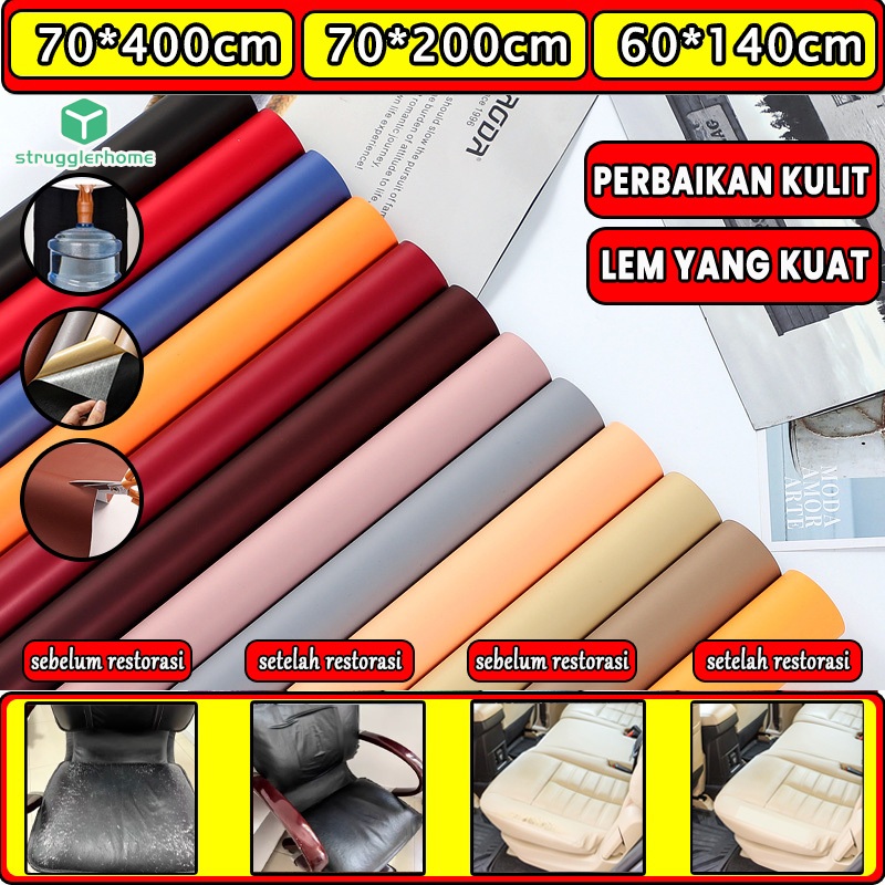 [profesional] Sepeda motor perbaikan kulit PU jok jok kulit sedang diperbaiki stiker kursi kulit sof