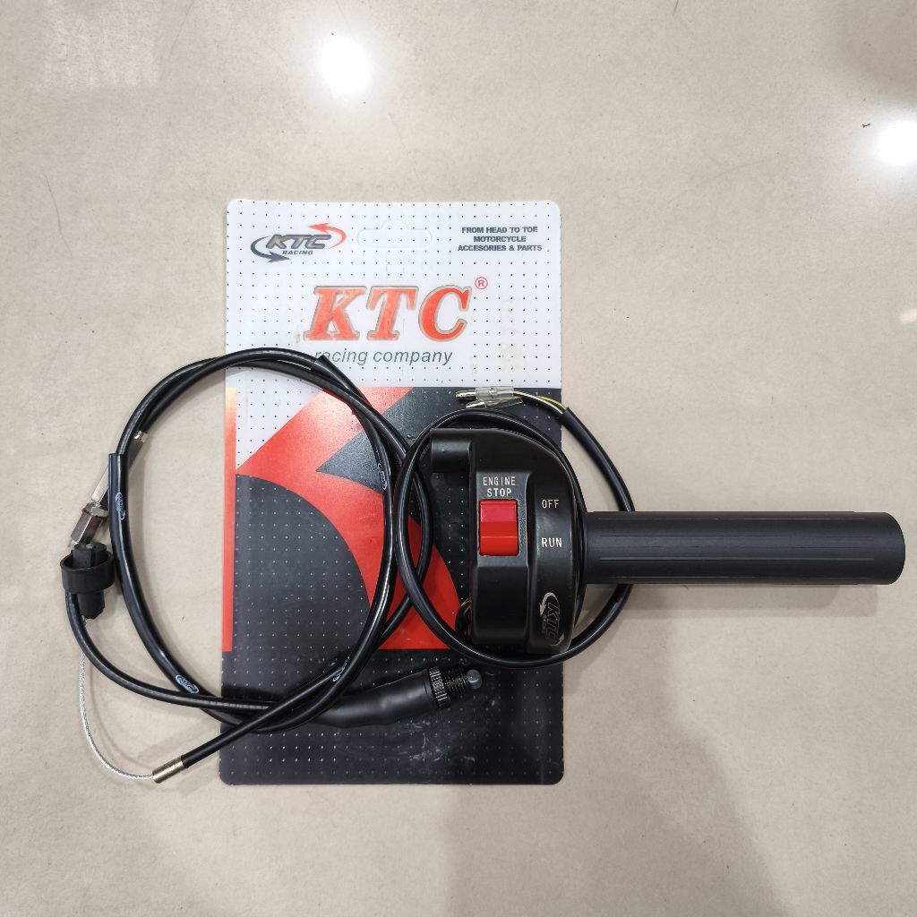Gas spontan KTC racing 1 kabel + saklar on/off universal
