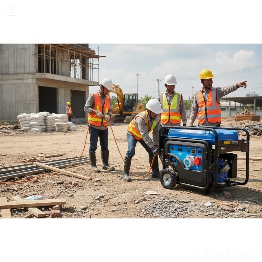 Genset 12 KVA 3 Phase Tsuzumi TG 12000 RDV / Genset Open Bensin 10000watt